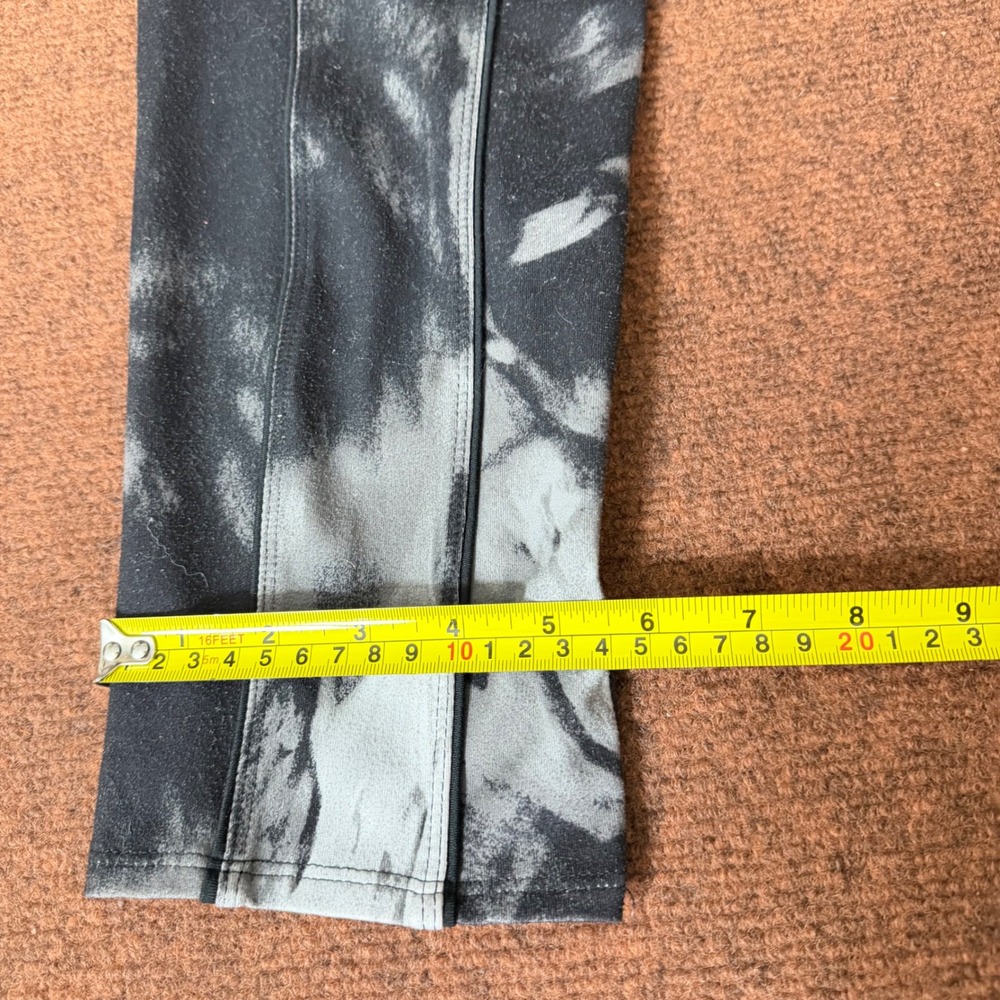 Simply Vera Vera Wang Simply Breathe Leggings XL Black gym Abstract Floral Yoga - Picture 5 of 9